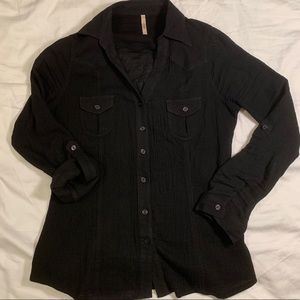 Black Button Down